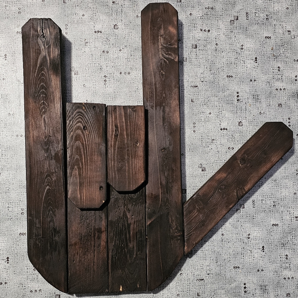 Rustic Brown Wooden Wall Art Decor